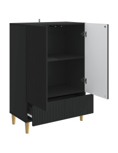 Credenza Nero 66 x 34,5 x 95 cm Legno ingegnerizzato 2