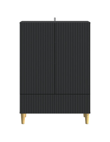 Credenza Nero 66 x 34,5 x 95 cm Legno ingegnerizzato