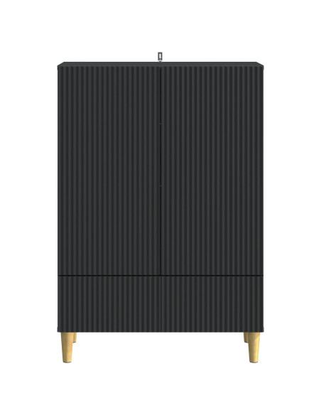 Credenza Nero 66 x 34,5 x 95 cm Legno ingegnerizzato