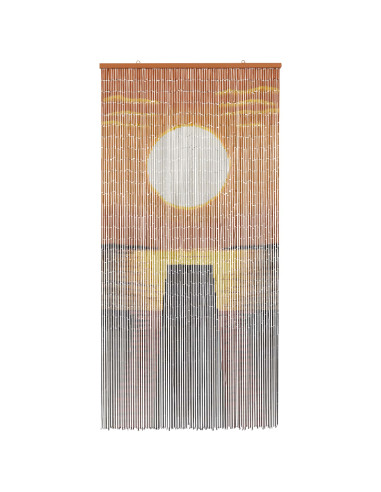 Tenda per Porta Antinsetti multicolore 200 x 100 cm Bambù