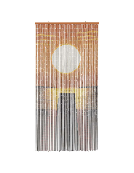 Tenda per Porta Antinsetti multicolore 200 x 100 cm Bambù