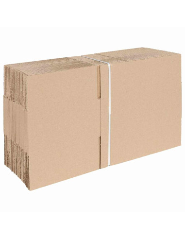 Scatola Pieghevole 50 pcs Naturale 25 x 17,5 x 10 cm Cartone