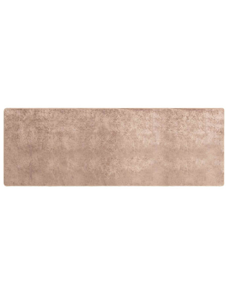 Runner Tappeto MARSA Sabbia 100 x 250 cm Poliestere e PVC