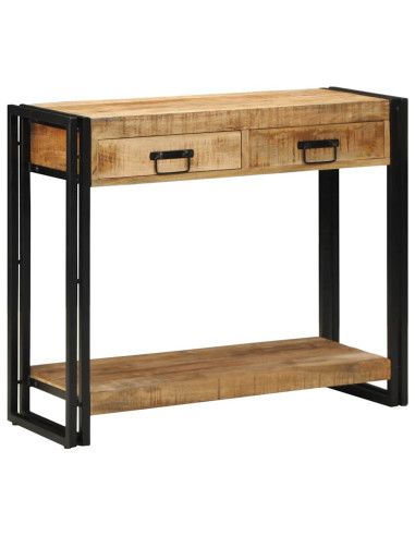 Tavolo consolle Marrone 90 x 33 x 75 cm Legno di mango massello