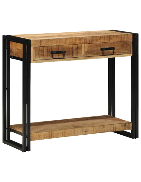 Tavolo consolle Marrone 90 x 33 x 75 cm Legno di mango massello
