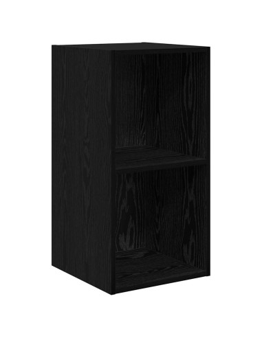 Set mobile TV Rovere Nero 37 x 37 x 72 cm Legno multistrato