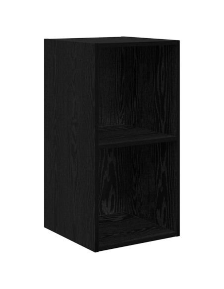 Set mobile TV Rovere Nero 37 x 37 x 72 cm Legno multistrato