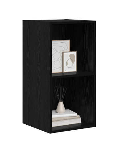 Set mobile TV Rovere Nero 37 x 37 x 72 cm Legno multistrato