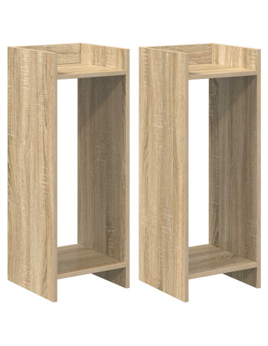 Supporto per piante 2 pcs Rovere Sonoma 30 x 30 x 80 cm