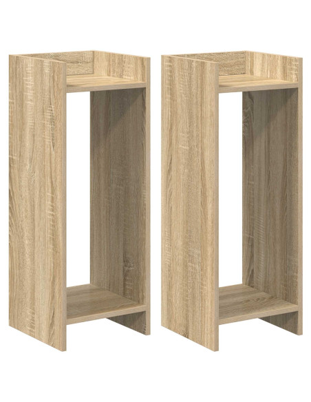 Supporto per piante 2 pcs Rovere Sonoma 30 x 30 x 80 cm