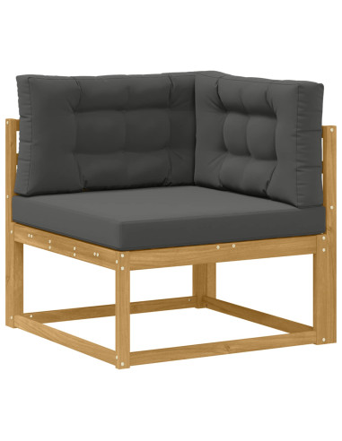 Set di divani da esterno 4 pcs Bianco e Antracite Poliestere