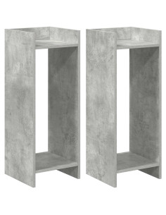 Supporto per piante 2 pcs Grigio Cemento 30 x 30 x 80 cm 2