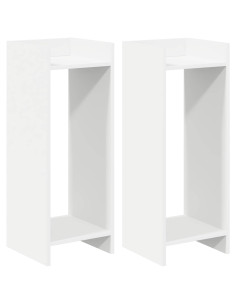 Supporto per piante 2 pcs Bianco 30 x 30 x 80 cm 2