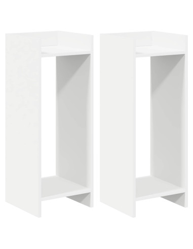 Supporto per piante 2 pcs Bianco 30 x 30 x 80 cm