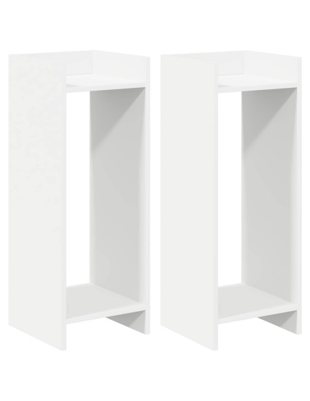 Supporto per piante 2 pcs Bianco 30 x 30 x 80 cm