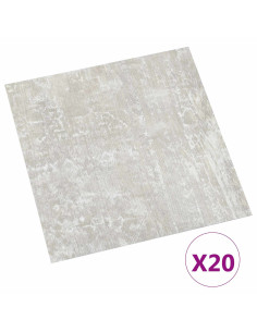 Plance per Pavimentazione Autoadesiva 30,5 x 30,5 cm 20 pcs PVC 2