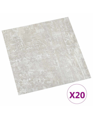 Plance per Pavimentazione Autoadesiva 30,5 x 30,5 cm 20 pcs PVC
