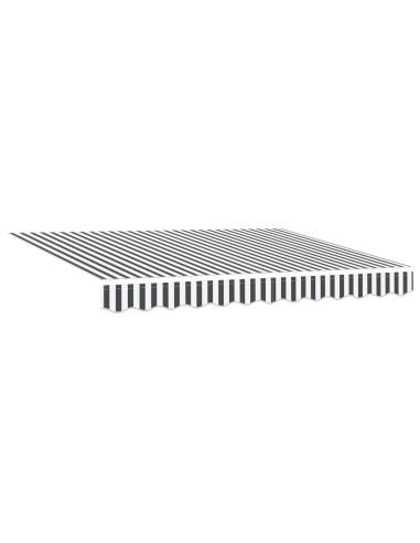 Tenda retrattile manuale con LED Antracite e Bianco 3 x 2,5 m