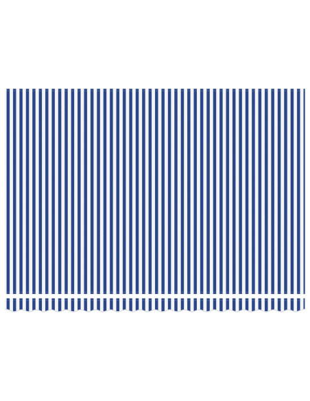 Tettuccio Elettrico Retrattile Blu e Bianco 5 x 3 m
