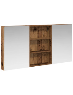 Set di Armadi da Bagno con porta 3 pcs 120 x 10,5 x 60,5 cm 2