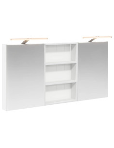 Set di Armadi da Bagno con porta 3 pcs 120 x 10,5 x 60,5 cm 2