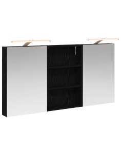 Set di Armadi da Bagno con porta 3 pcs 120 x 10,5 x 60,5 cm 2