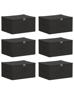 Scatola di Stoccaggio 6 pcs Antracite 43 x 34 x 23 cm 2