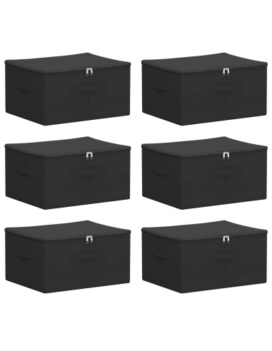 Scatola di Stoccaggio 6 pcs Antracite 43 x 34 x 23 cm