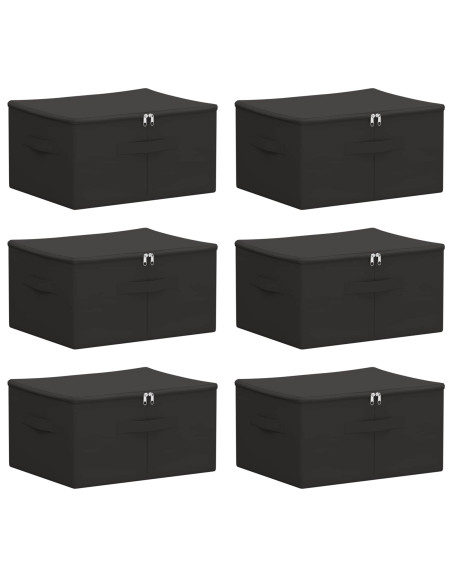 Scatola di Stoccaggio 6 pcs Antracite 43 x 34 x 23 cm