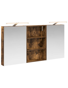Set di Armadi da Bagno con porta 3 pcs 120 x 10,5 x 60,5 cm 2