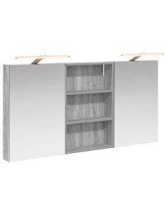 Set di Armadi da Bagno con porta 3 pcs 120 x 10,5 x 60,5 cm 2
