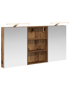 Set di Armadi da Bagno con porta 3 pcs 120 x 10,5 x 60,5 cm 2