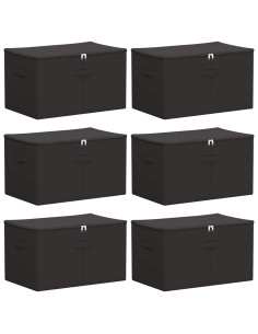 Scatola di Stoccaggio 6 pcs Antracite 55 x 35 x 32 cm 2