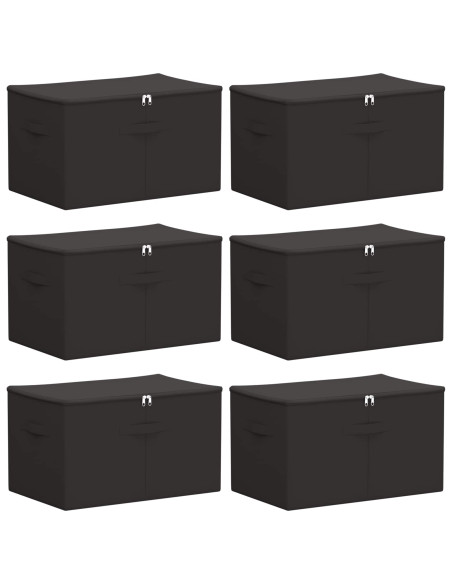 Scatola di Stoccaggio 6 pcs Antracite 55 x 35 x 32 cm