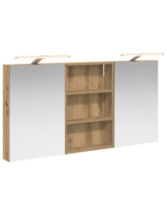 Set di Armadi da Bagno con porta 3 pcs 120 x 10,5 x 60,5 cm 2