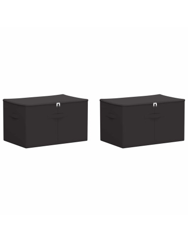 Scatola di Stoccaggio 2 pcs Antracite 60 x 43 x 35 cm