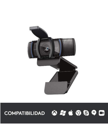 WEBCAM LOGITECH C920S Full HD 1920X1080 30 fps USB Messa a fuoco automatica microfono incorporato clip universale 960-001252
