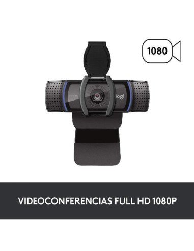 WEBCAM LOGITECH C920S Full HD 1920X1080 30 fps USB Messa a fuoco automatica microfono incorporato clip universale 960-001252