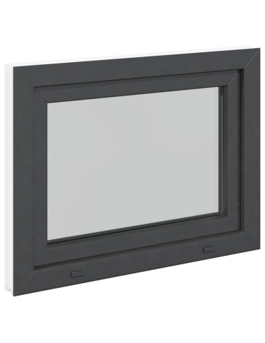 Finestra per Soffitta RISOR Antracite 80 x 50 cm PVC e Vetro
