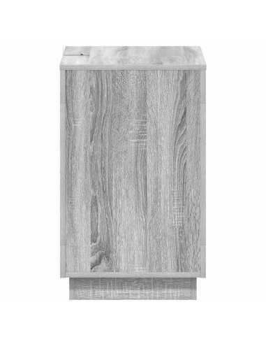 Tavolo laterale Sonoma grigia 60 x 40 x 65 cm