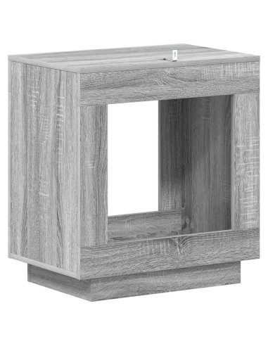 Tavolo laterale Sonoma grigia 60 x 40 x 65 cm