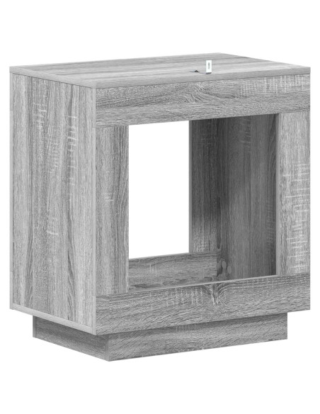 Tavolo laterale Sonoma grigia 60 x 40 x 65 cm