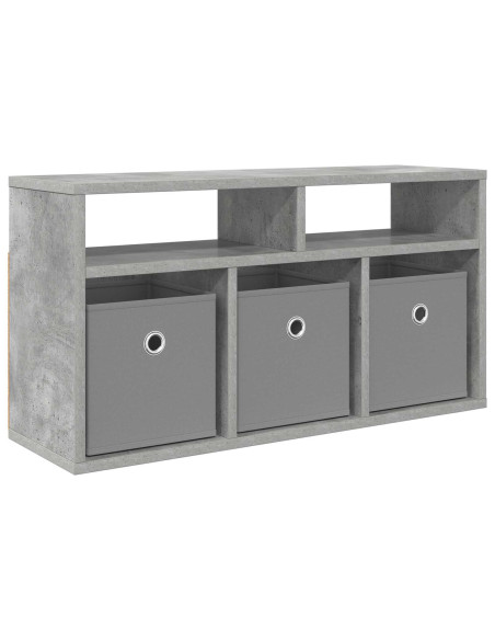 Lowboard con cassetto Grigio cemento 72 x 22,5 x 38 cm