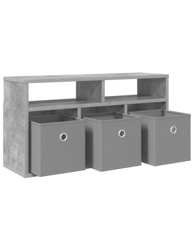 Lowboard con cassetto Grigio cemento 72 x 22,5 x 38 cm