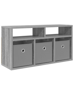Lowboard con cassetto Grigio Sonoma 72 x 22,5 x 38 cm 2