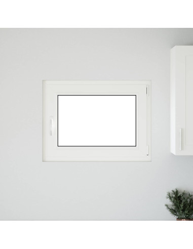 Finestra per Soffitta RISOR Bianco 80 x 50 cm PVC e Vetro