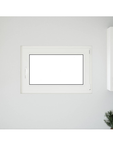Finestra per Soffitta RISOR Bianco 90 x 50 cm PVC e Vetro