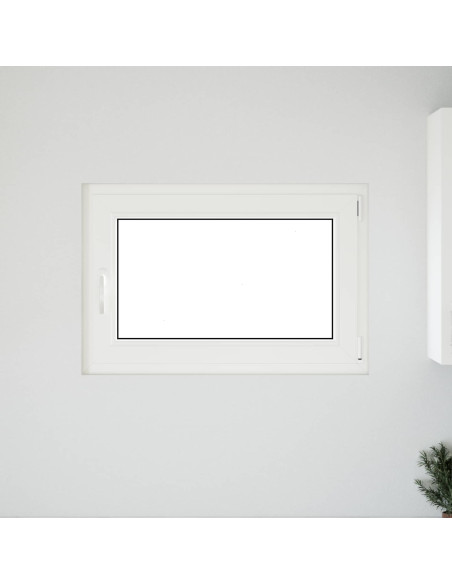 Finestra per Soffitta RISOR Bianco 90 x 50 cm PVC e Vetro