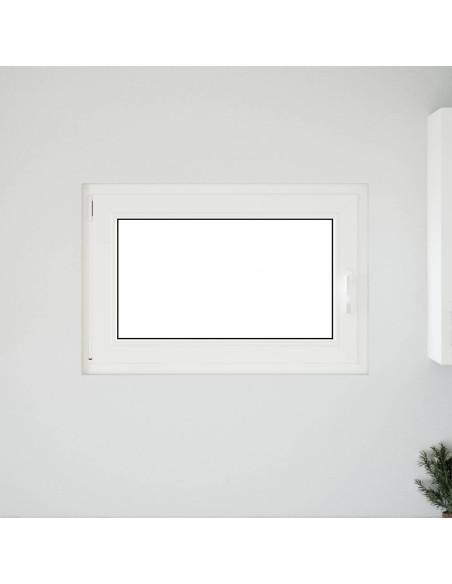 Finestra per Soffitta RISOR Bianco 90 x 50 cm PVC e Vetro