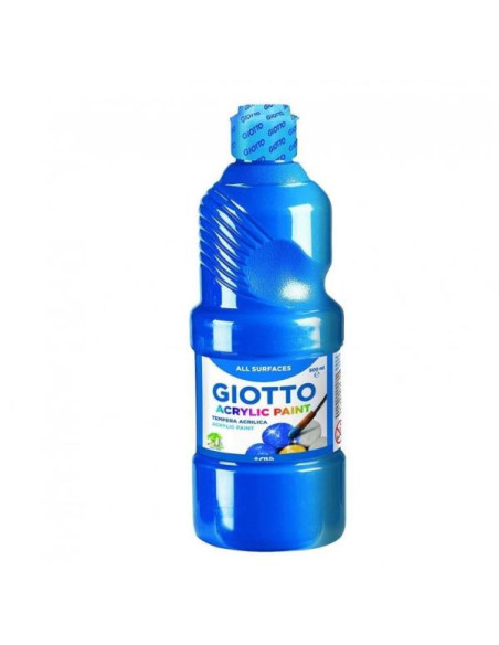 FLACONE 500ML TEMERA ACRILICA CIANO